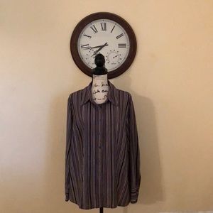 🎉 5/$35 Womens purple button down blouse